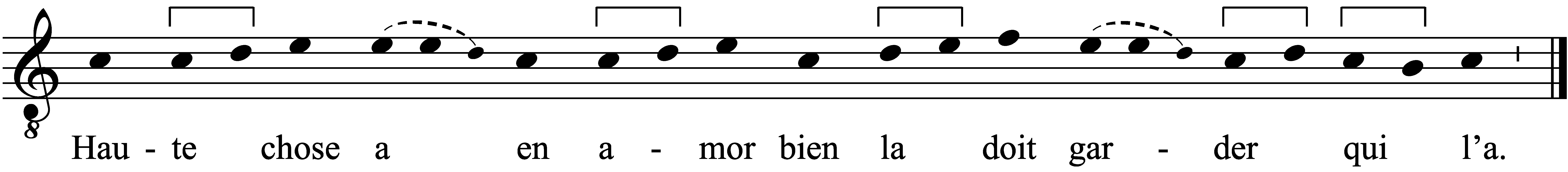 Refrain musical notation